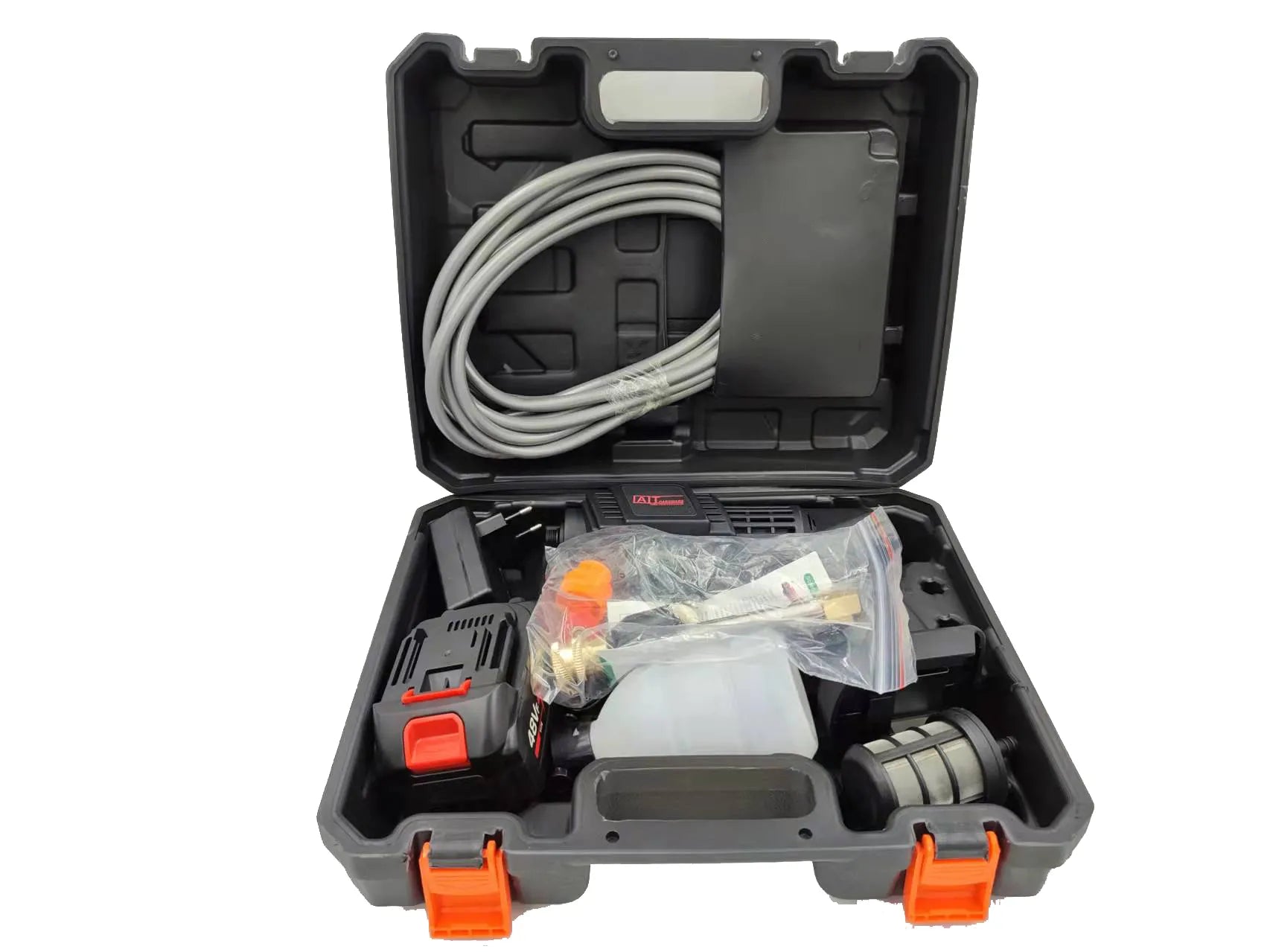 Hidrolavadora portatil 2 baterias - Lava tu auto en cualquier lugar sin enchufe ni conexión fija