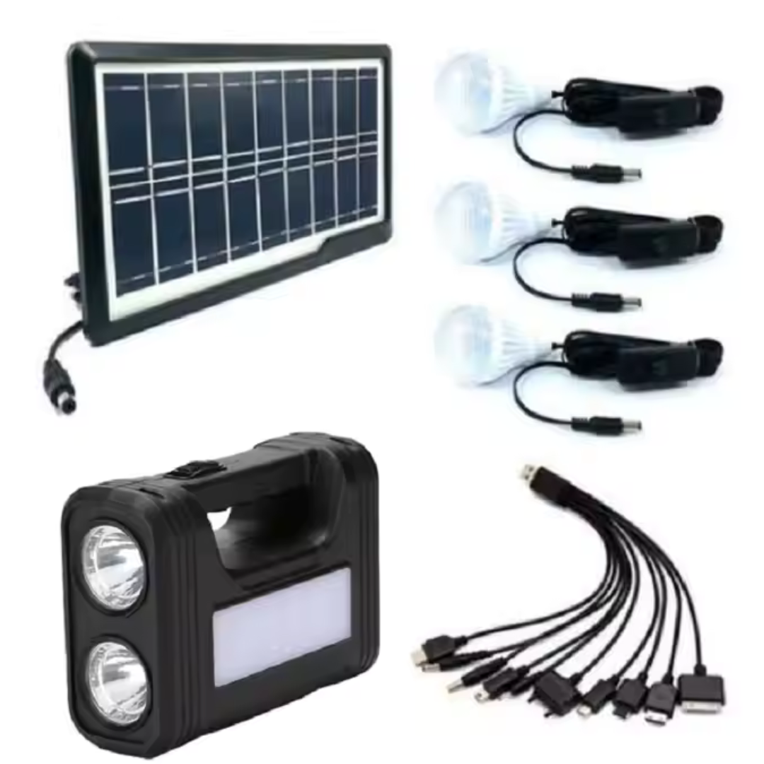 Pack Panel Solar Linterna Portatil