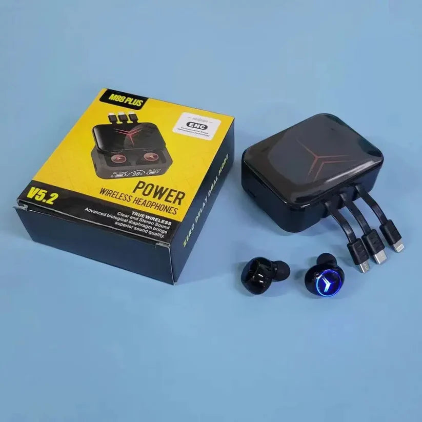 M88 Plus Power Bank Con Auriculares